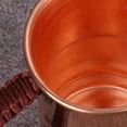thumbnail image 5 of 3X Handcrafted Pure Copper Beer Milk Mug Weave Handle Thickened  400ML Breakfast Cup Drinkware Tableware, 5 of 7