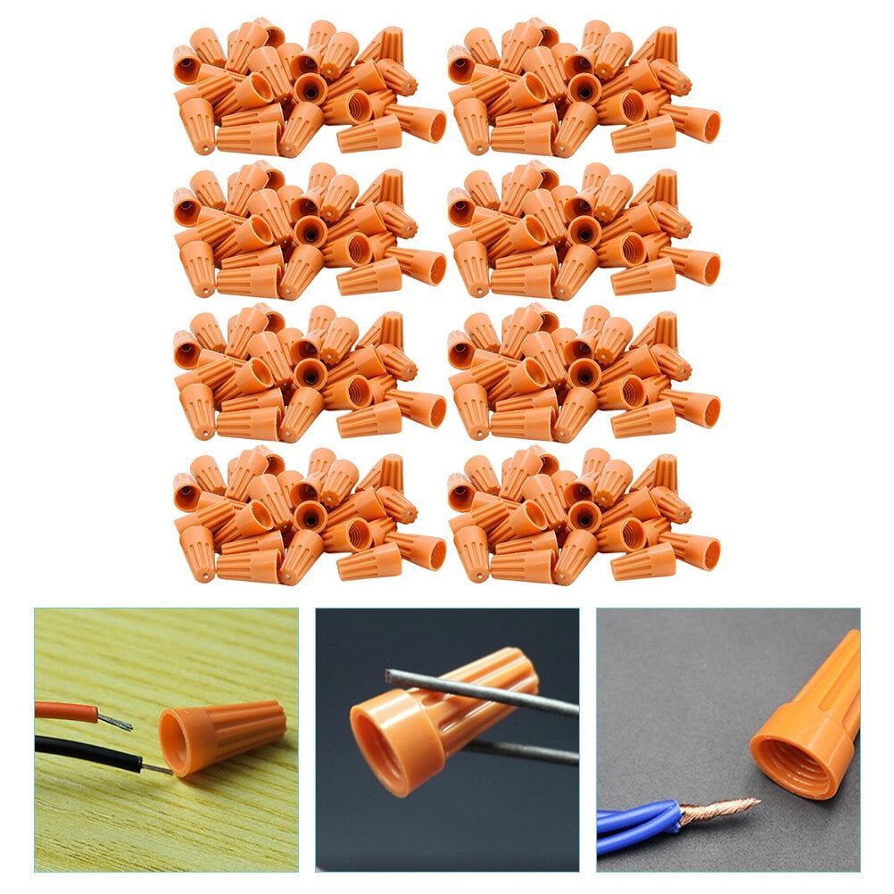 TAILTOSS Electrical Quick Connectors Wire Cap Ground Wire Connector Orange For Technicians 500Pcs