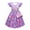 Robe et Sac Violet, variante sur Encanto Mirabel Robe Fille Isabella Imprimée Manches Volantées Robe Décontractée et Sac