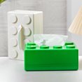 thumbnail image 5 of Building Blocks Tissue Box Creative Punch-free Wall-mounted Spring Paper Towel Holder Bathroom Waterproof Storage Napkin Case (Red), 5 of 7