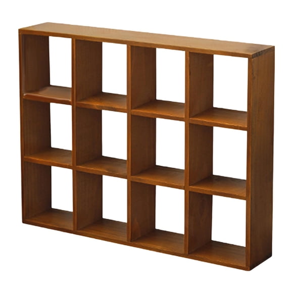 Estante de Madera, Vitrina, Estante de Almacenamiento, Estante Flotante para Plantas Pequeñas, Obras de Arte, Mini Maceteros para Mesa de Entrada.