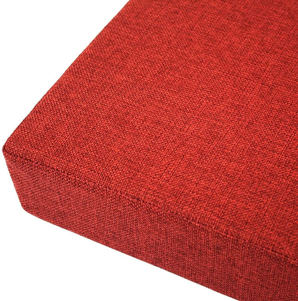 DancePeanut 2 Pack Linen Seat Cushions High Density Foam Cushions
