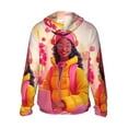 thumbnail image 2 of Picia Digital Nomad Pink Landscape Women's Men's UPF 50+ Sun Protection Hoodie Shirt Long Sleeve SPF Fishing Outdoor UV Hiking Lightweight Shirts-Large, 2 of 9