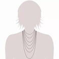 thumbnail image 4 of Solid 14K White Gold Singapore Rope Chain Necklace, 16" 18" 20" 24" Inch, 0.8mm To 1.7mm Wide, 4 of 4