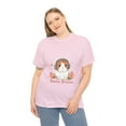 thumbnail image 4 of Guinea Grooves Unisex Heavy Cotton Tee Cute Pig Wearing Headphones Tshirt, 4 of 12