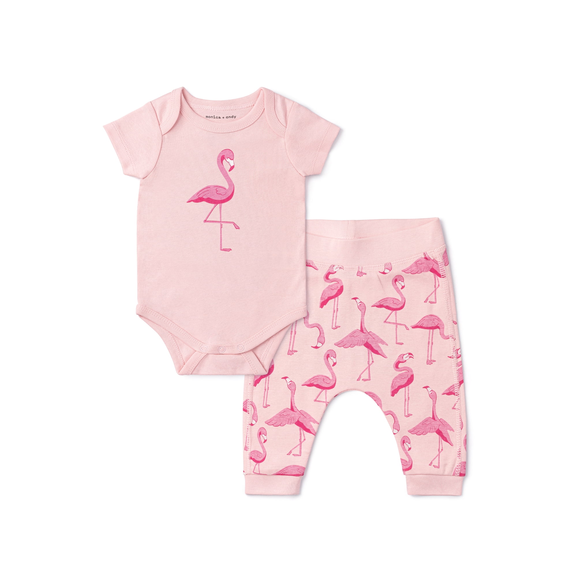Monica + Andy First Moves Bodysuit + Groove Pant Set, Newborn -24 Months, 3-6 Months