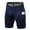 Navy, variant on Compression Shorts for Men, Fitness Sports Running Training Shorts With Pockets Wicking Stretch