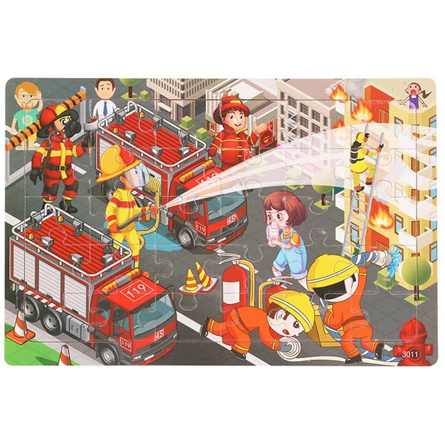 Visland Children Puzzle Exercise Creativity Cognition Skills Intellectual Development Dinosaur Animal School Bus Jigsaw Puzzle Child Toy