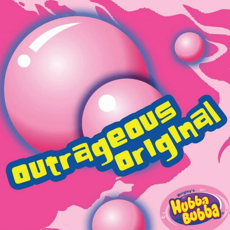 HUBBA BUBBA MAX BUBBLEGUM OUTRAGEOUS ORIGINAL 5 Pcs Each ( 18 in a