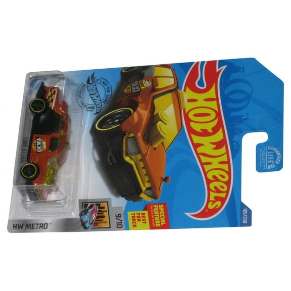 Hot Wheels HW Metro 9/10 (2017) Orange Time Attaxi Toy Car 105/250