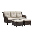 thumbnail image 5 of POCASSY 74" Wide Outdoor Wicker Patio Sofa with Cushions, 5 of 6