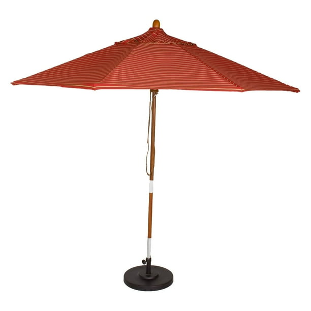 Phat Tommy 9 ft. Marenti Wood Sunbrella Patio Umbrella ... on {keyword}