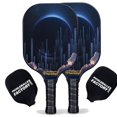 thumbnail image 1 of Pickleball Factory PB00030-5-G Pickleball Paddle Set - Lunar Eclipse Pickleball Equipment, Used Pickleball Net, Glassfiber Graphite, 1 of 1