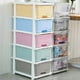 thumbnail image 1 of Cajón de almacenamiento multicapa ajustable para el hogar, organizador para dormitorio, cocina y baño, color macarrón, 5 capas, 1 of 1