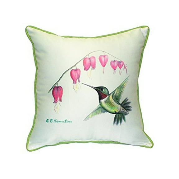 Betsy Drake ZP030 22 x 22 in. Hummingbird Extra Large Zippered Pillow