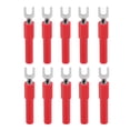 thumbnail image 1 of Fork Wire Connector, Reliable Spade Plug U Type High Strength Rugged Lightweight  For Multimeter Red, 1 of 8