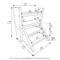 thumbnail image 3 of Furinno Tioman Outdoor Hardwood Planter Staircase, Pine Wood, 3 of 6
