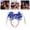 Z_B, variant on Red White and Blue Decorations 4Th of July Patriotic Headband for Women Girls Red White Headband with Tassels Sparkly Independence Day Accessories for Festival Decorations