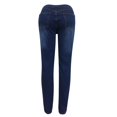 thumbnail image 6 of LoyisViDion Woman Pants Clearance Fashion Women'S Pocket Pants Solid Jeans Casual Pants Low Waist Trousers Blue 12(XXL), 6 of 7