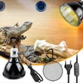 thumbnail image 4 of Éclairage pour Reptiles, E27 200W Lampe Chauffante Dôme pour Terrarium, Réflecteur de Lampe pour Terrarium, Abat-Jour de Lampe Chauffante pour Lampes Infrarouges, UVA UVB, Ampoule Non Incluse, Barbu, 4 of 5