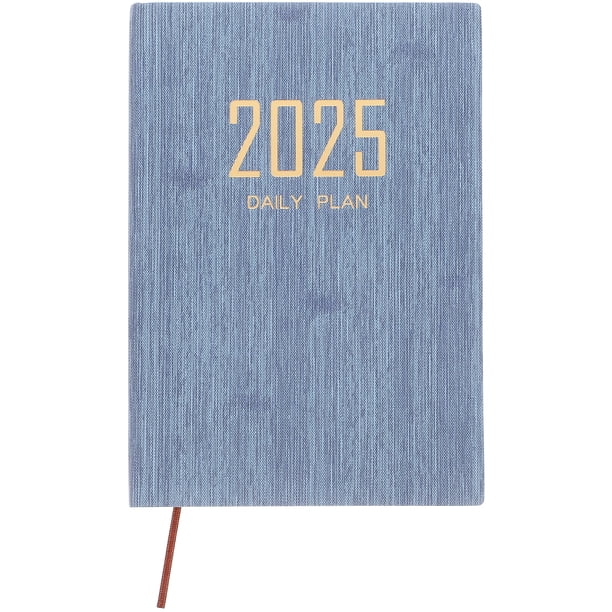 Agenda diaria 2025, agenda semanal y mensual, cuaderno de viaje, cuaderno multifunción (A5)