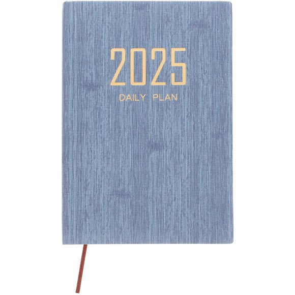 Agenda diaria 2025, agenda semanal y mensual, cuaderno de viaje, cuaderno multifunción (A5)