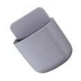thumbnail image 4 of pitrice 1PC Wall Mounted Storage Box Remote Control Storage Organizer Case For Air Conditioner TV Mobile Phone Plug Holder Stand Rack A gray 1Set, 4 of 6