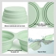 thumbnail image 6 of PoyPet Collapsible Dog Bowls,Portable Travel Dog Double Bowl No Plastic Rim 2 in 1 Foldable Pet Food & Water Bowl Cat Feeder Dish for Walking,Hiking,Camping (Green), 6 of 6