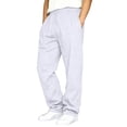 thumbnail image 2 of LTTVQM Mens Sweatpants Drawstring Waist Casual Wide Leg Relaxed Fit Running Bottom Sweatpants Trendy Soft Comfortable Lounge Joggers Pants with Pockets, 2 of 6