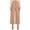 *Khaki, variant on ClodeEU Womens Wide Leg Cropped Pants,High Waist Button Work Trousers,Business Casual Outfits Khaki,Womens Plus XS