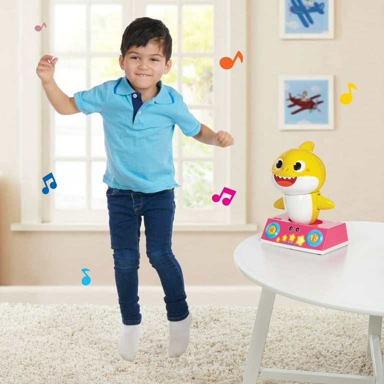 WowWee Official Pinkfong Baby Shark Dancing DJ Toy for Toddlers Yellow Ages 2 Walmart