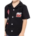 thumbnail image 3 of Disney Pixar Cars Toddler Boys Short Sleeve Cotton Button Down Shirt with Patches, Sizes 12M-5T, 3 of 7