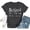 Dark Gray, variant on Women's Retired Graphic T-Shirt Retirement Gift Letter Print Crewneck Tee Funny Short Sleeve Summer Top Casual Ladies Shirt