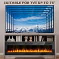 thumbnail image 4 of Vitesse 65 Inches Fireplace TV Stand with 60" Electric Fireplace Up to 75" TV. Modern Wooden Entertainment Center with Open Shelve Storage,TV Console Table for Living Room, 4 of 9