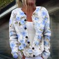 thumbnail image 2 of Kaondbfi Women's Cardigan, Autumn and Winter Knitted Button Cardigan Casual Coat Top Winter Clothing for Women, 2 of 5