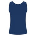 thumbnail image 6 of Nestiefly Womens Cut Out Plus Size Tank Tops with Built in Bra Wide Strap Camisole Summer Basic Udershirts Tank Basic Cami Tops Blue XL, 6 of 6