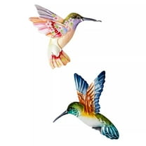 Transpac Hummingbird Margents – Decorative Metal Garden Wall Art Hanging Accent (Set of 2)