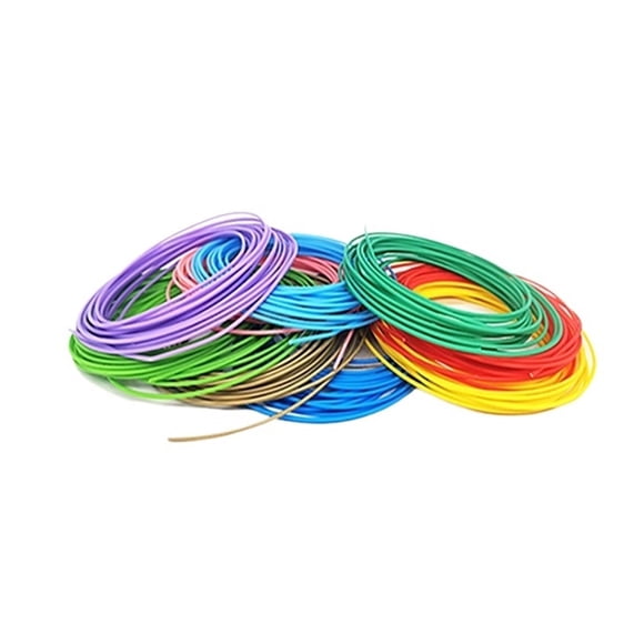 Stylo d'Impression 3D 200 Mètres 20 Couleurs Filament PLA 1.75MM, Fils Plastique Matériaux d'Imprimante 3D pour Jouets Enfants, Facile à Utiliser