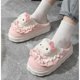 thumbnail image 3 of Zapatillas lindas de gatito para mujer, pantuflas suaves de felpa cálidas con diseño de gato Kawaii, pantuflas acogedoras para interiores y exteriores,Pink,7.5-8.5, 3 of 6