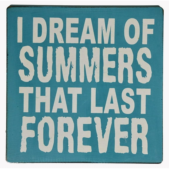 Hand Carved Wooden I Dream of Summers That Last Forever Cocktails Drinking Beach Surfboard Sign