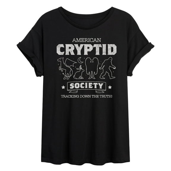 Instant Message - Cryptid Society - Women's Oversized Graphic T-shirt