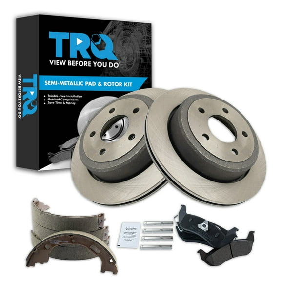 TRQ Rear Brake Pad & Rotor Kit BKA38151 Fits Select 2010-2011 Ford Ranger