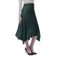 thumbnail image 3 of Moomaya Jupe Midi Mouchoir pour Femmes Taille Haute Décontractée Été, 3 of 6