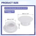 thumbnail image 2 of Uxcell 3pcs Cubierta de Agujero de Pared para Aire Acondicionado PP 2.4" (60mm) Apto para Agujeros de 2.4-2.7" Blanco, 2 of 6