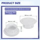 thumbnail image 2 of Uxcell 3pcs Cubierta de Agujero de Pared para Aire Acondicionado PP 2.4" (60mm) Apto para Agujeros de 2.4-2.7" Blanco, 2 of 6