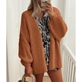 thumbnail image 5 of PRETTYGARDEN Womens Oversized Cardigan Sweaters Fall Long Lantern Sleeve Knit Open Front Lightweight Sweater, 5 of 10