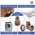 thumbnail image 3 of Almohada protectora de talón EZ Assistive Velour para pies, color marrón, 3 of 8