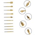 thumbnail image 4 of 10PCS Carbide Rotary Tungsten Burr Set, 1/4-Head 1/8 Shank Die Grinder Bit Grinding-Head for Carving, 4 of 5