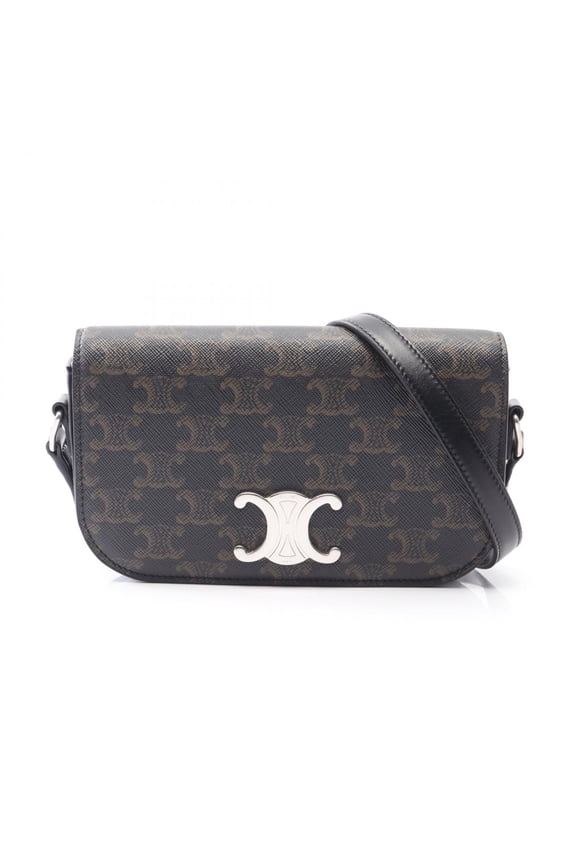 Pre-Owned Celine Small Triomphe Crossbody Bag, Shoulder Handbag, Coated Canvas Leather, Men's &...
