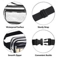 thumbnail image 6 of JOWURY Clear Fanny Pack - Clear Fanny Pack Stadium Approved Clear Bag for Stadium Events  Suitable for Men and Women Sports Events   Concerts Activities  Beaches Black, 6 of 8